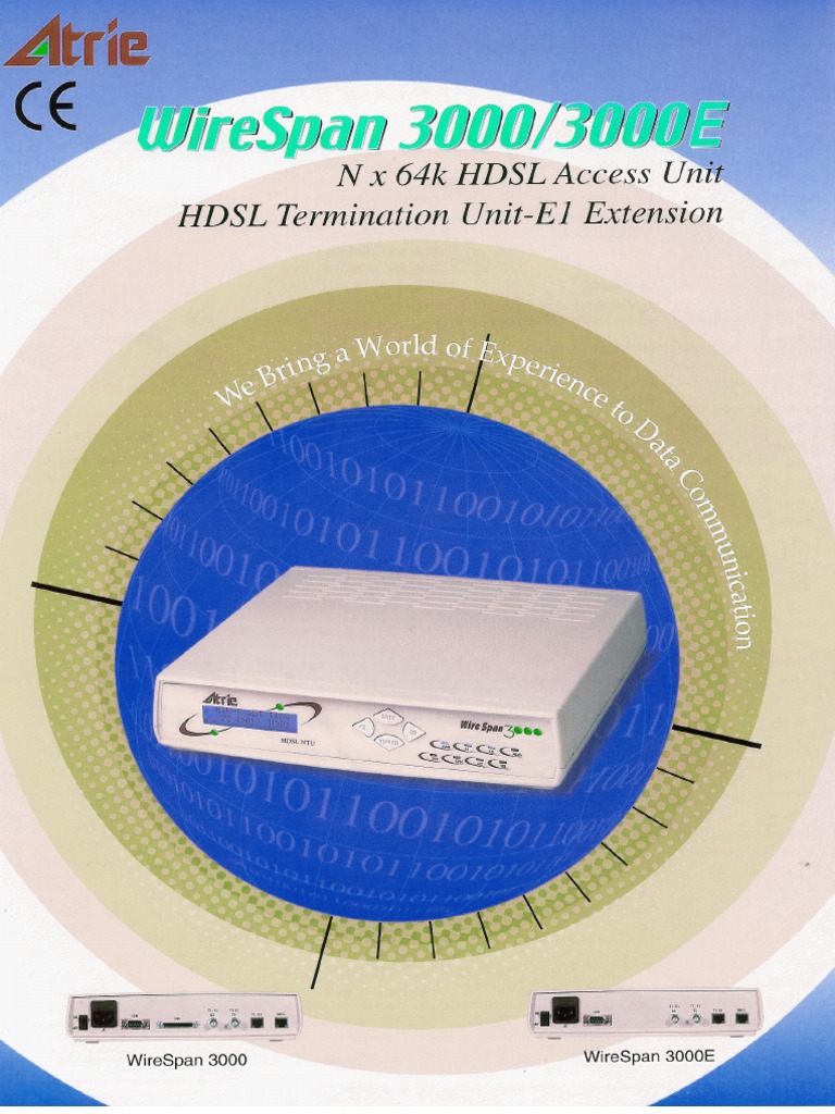 Atrie WireSpan 3000 xDSL Overview | PDF | Ethernet | Physical Layer ...