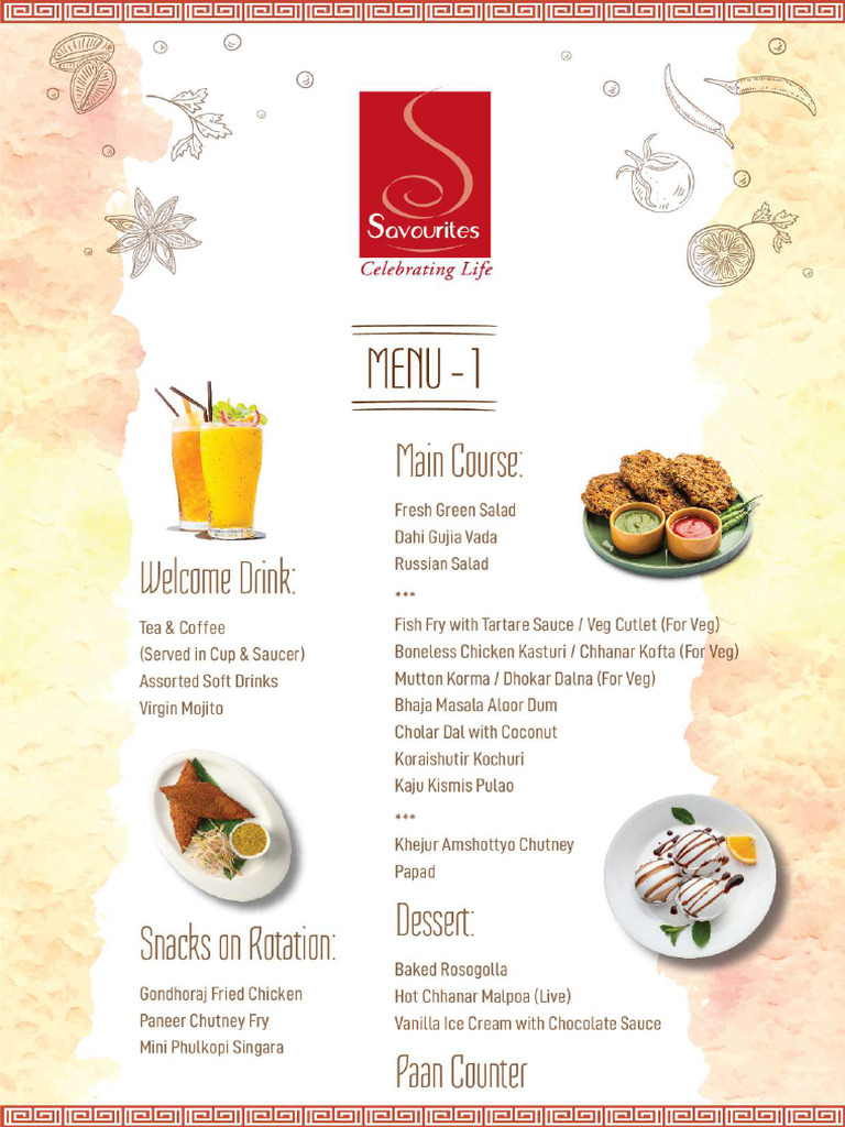 6BP Sample Menu Card | PDF