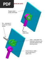 Concept of A Typical Pin Joint: Support Plate - Purely Schematic