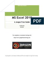 MS-Excel 2010 Manual