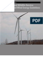 Wind Energy Guidelines FWS Voluntary 3/23/2012