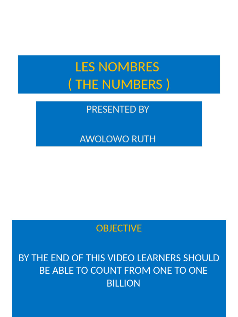 Apprendre les Nombres de 1 à 100 | PDF