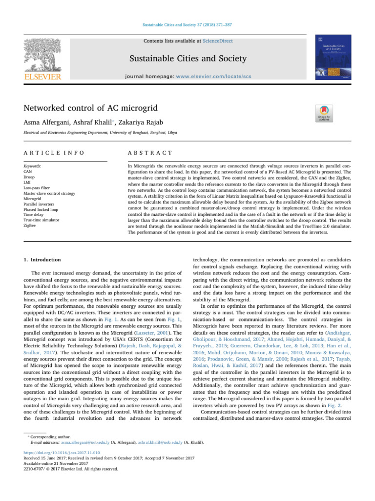 Networked Control in PV Microgrids | PDF | Power Inverter | Photovoltaics
