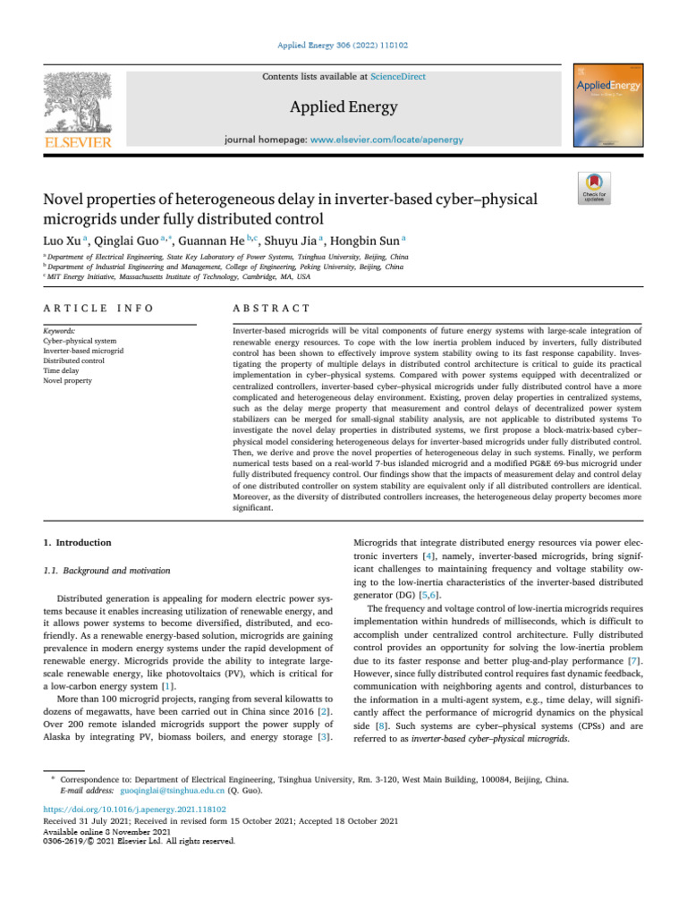 Novel Properties of Heterogeneous Delay in Inverter-Based Cyber ...