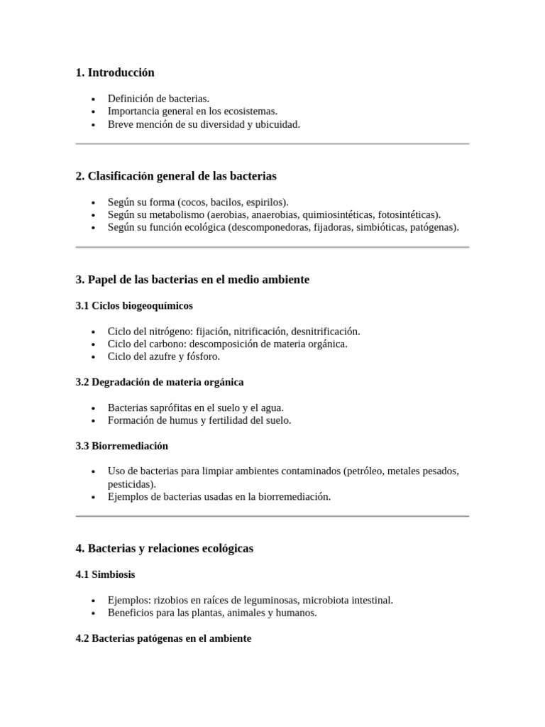 Estructura y función de las bacterias | PDF