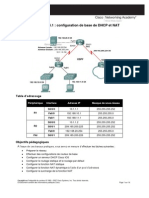 Configuration de Base de DHCP Et NAT
