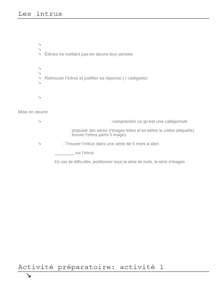 Identifier l'intrus : activités ludiques | PDF | Fruit | Cuisine