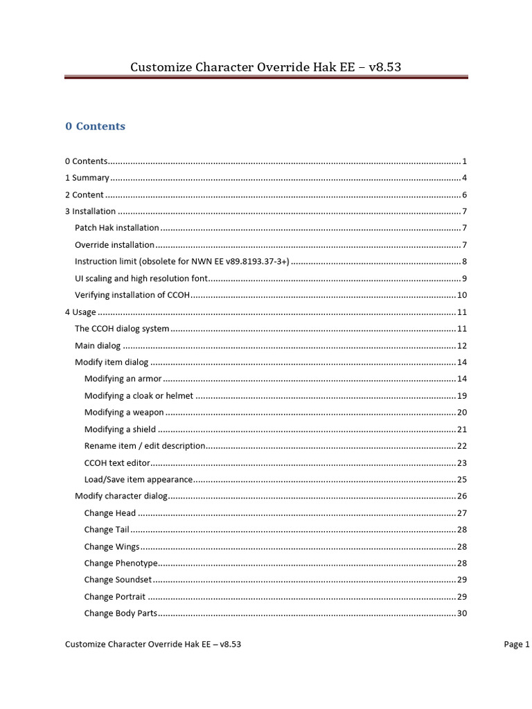 Character Customization System Guide | PDF | Computing