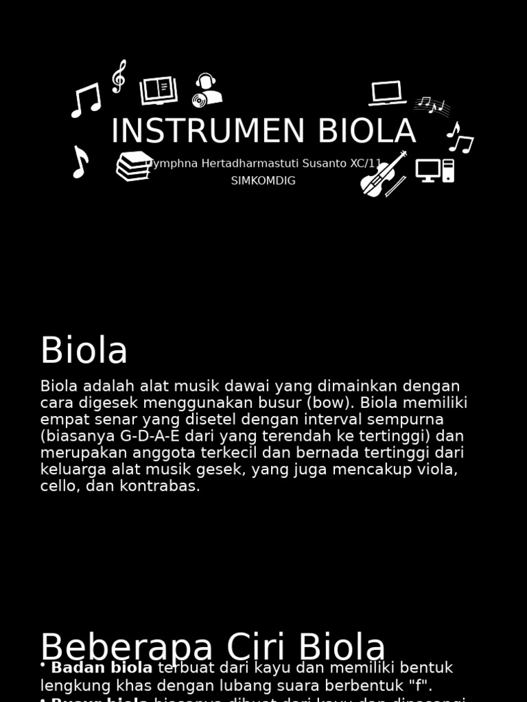 Ciri dan Cara Memainkan Biola | PDF