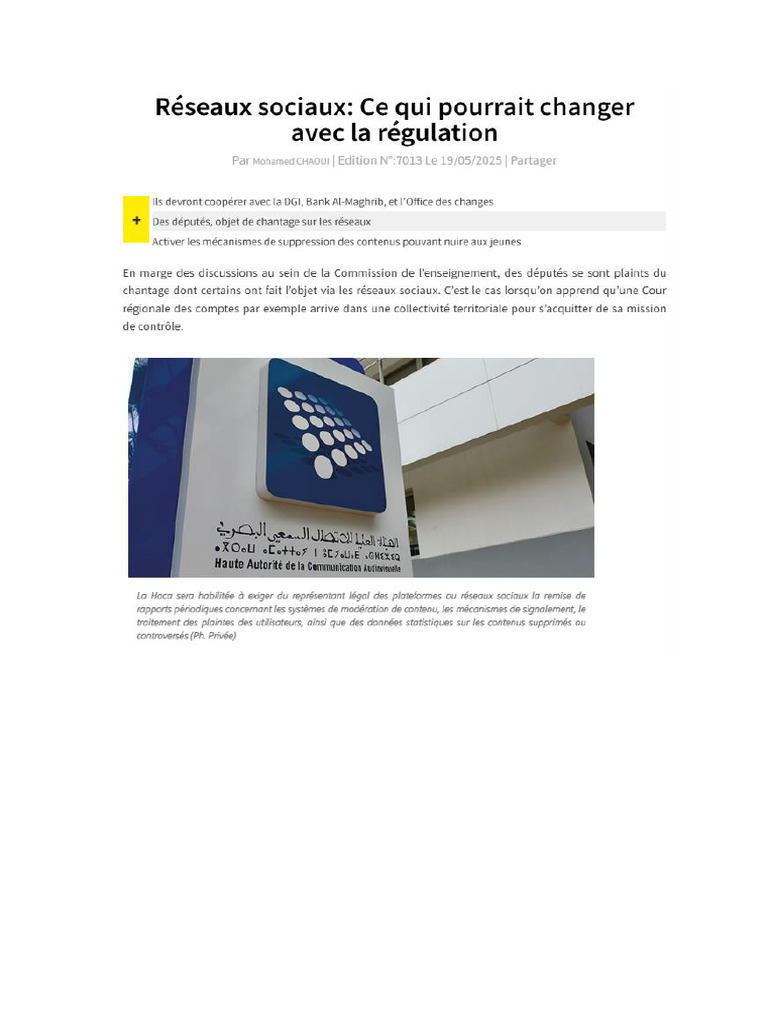 Fiscalisation Des Reseaux Sociaux | PDF