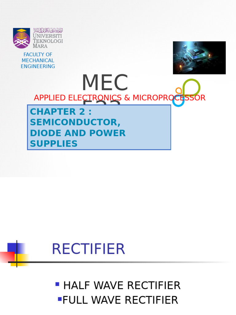 Semiconductor Rectifiers Explained | PDF | Rectifier | Diode