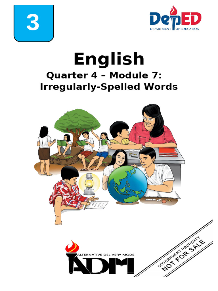 Grade 3 Irregularly-Spelled Words Module | PDF | Learning | Teachers