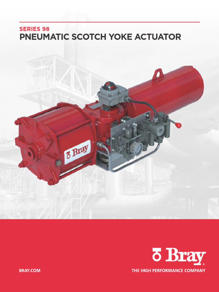 Series 98 Pneumatic Yoke Actuator Guide | PDF | Actuator | Mechanical ...
