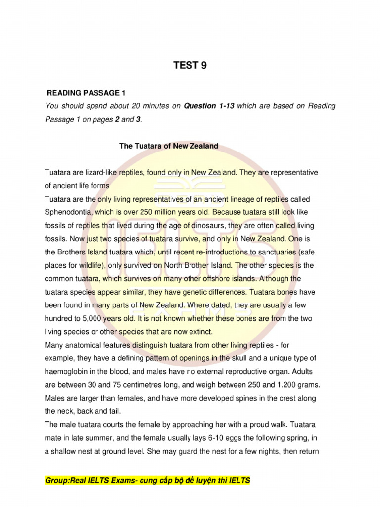 Full Reading Test 4 | PDF
