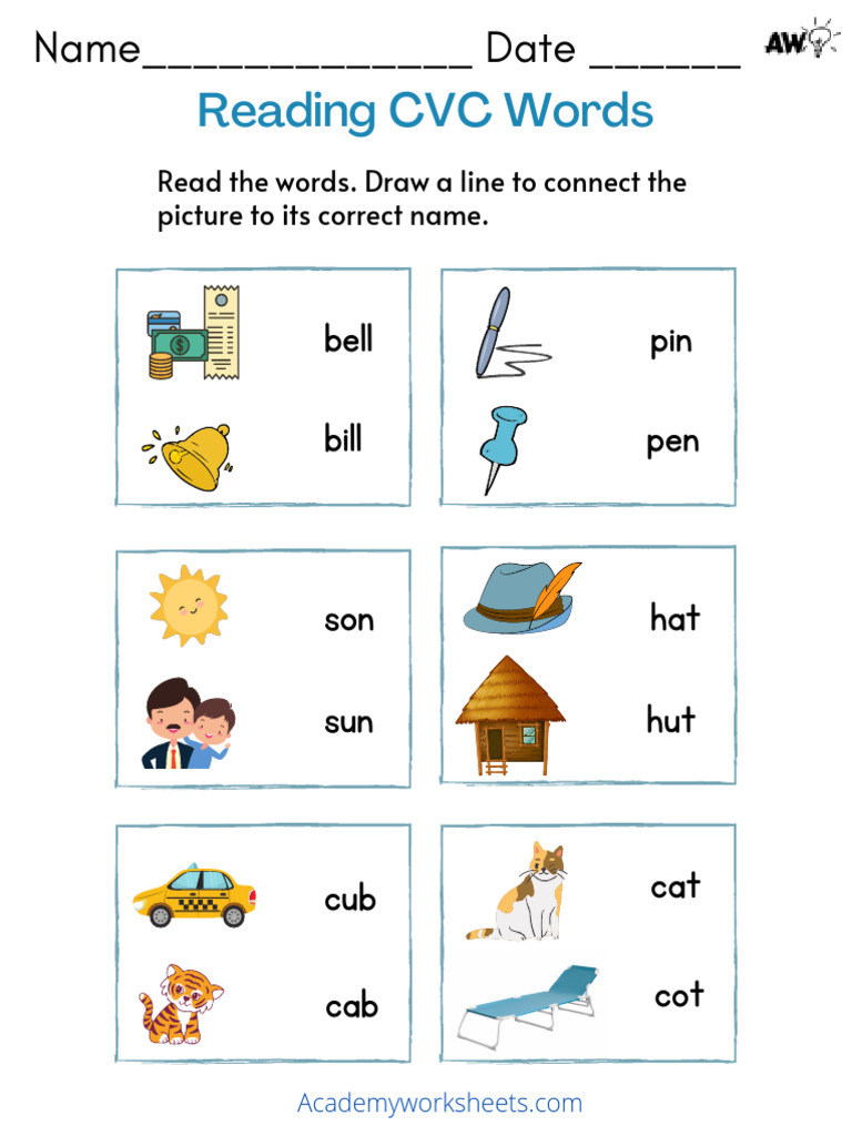 CVC Words Worksheet 2 | PDF