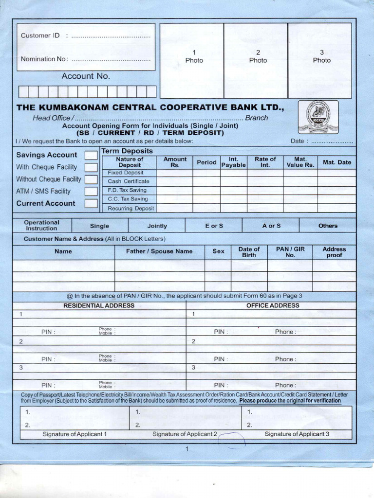 Kumbakonam Soceity Application | PDF