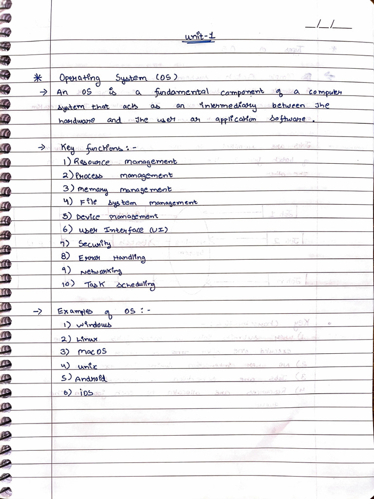 OPERATING SYSTEM Part 1 | PDF