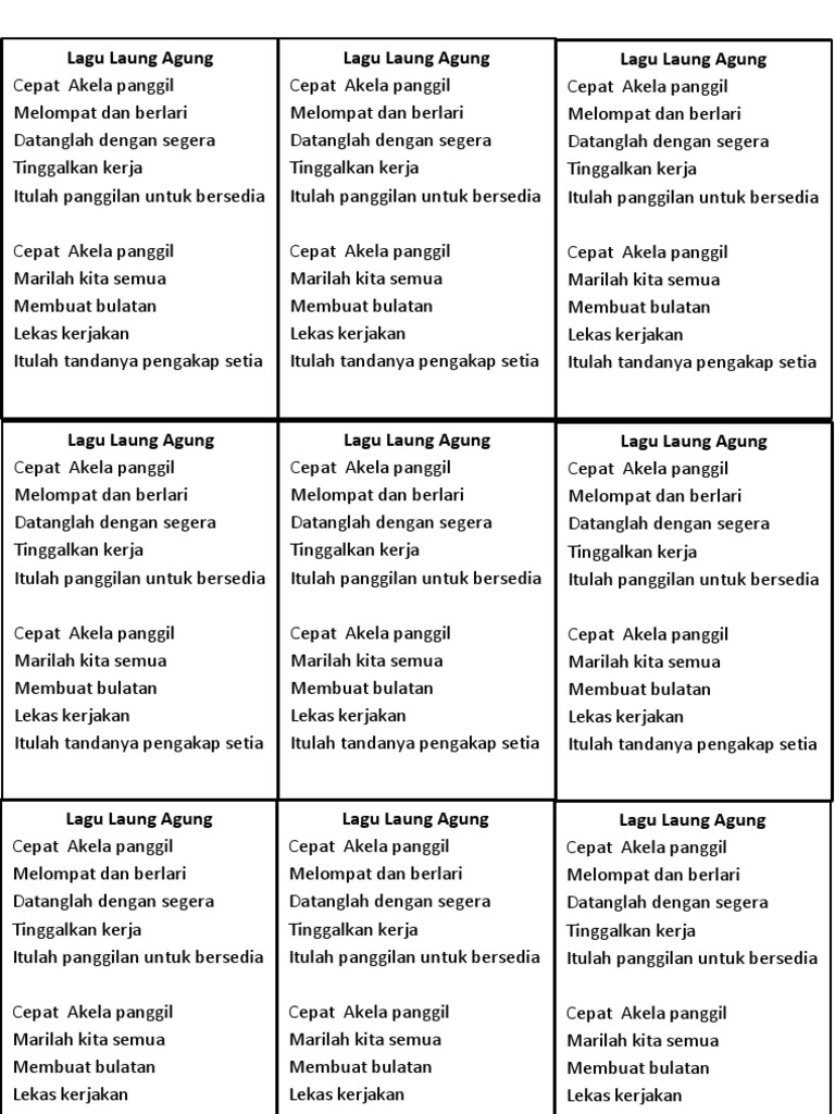 Lagu Pengakap Laung Agung Pdf