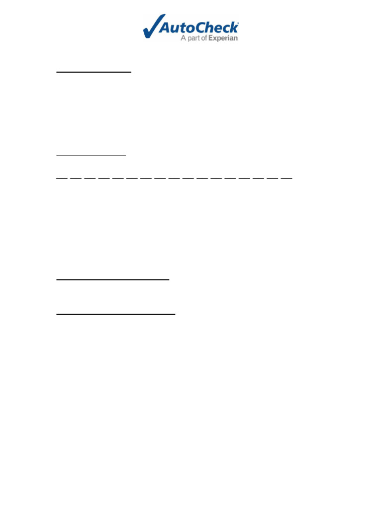 AutoCheck Buyback Protection Claim Form | PDF | Vehicles