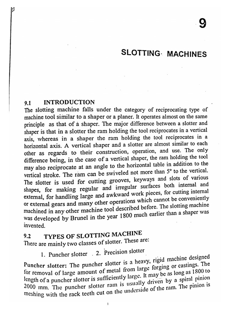 Slotting Machines | PDF