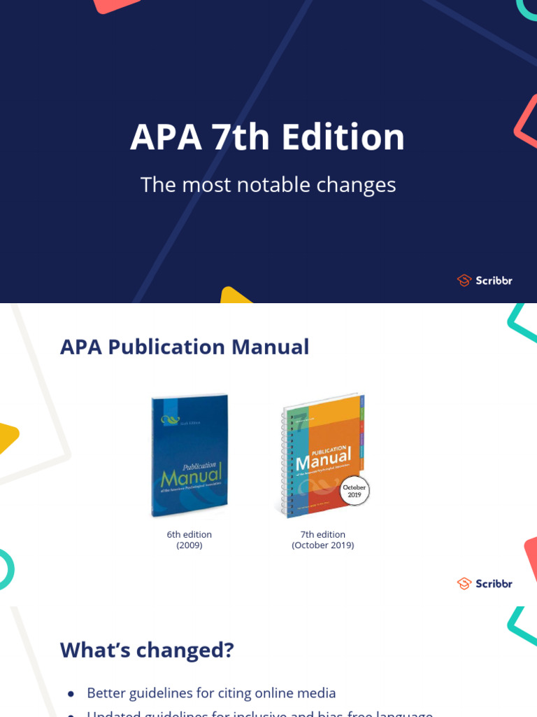 Key Changes in APA 7th Edition | PDF | Apa Style | Publishing