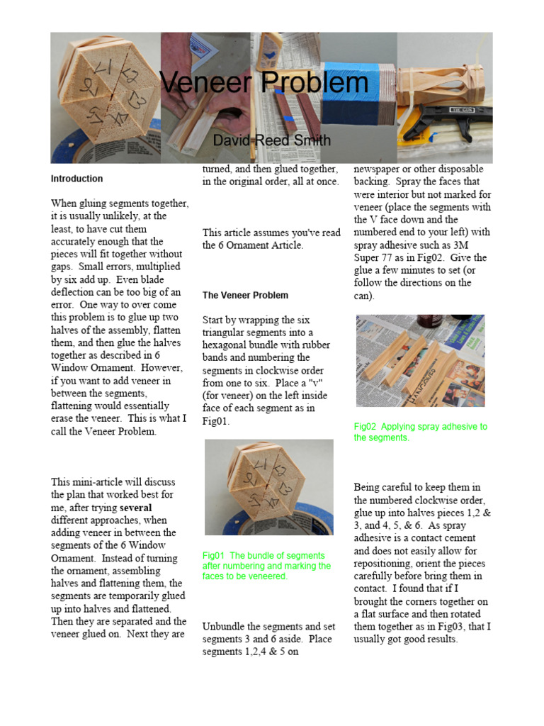 Solving the Veneer Problem in Woodturning | PDF | Adhesive | Materials