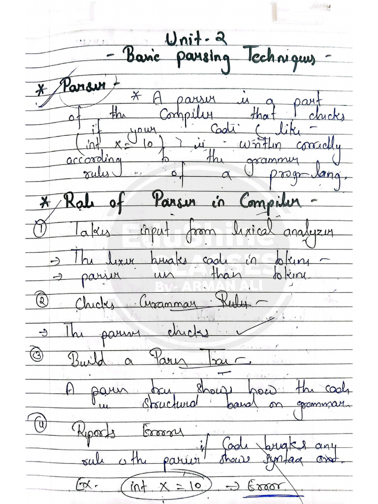 CD Unit 2 One Shot Easy Notes (EduShine Classes) | PDF