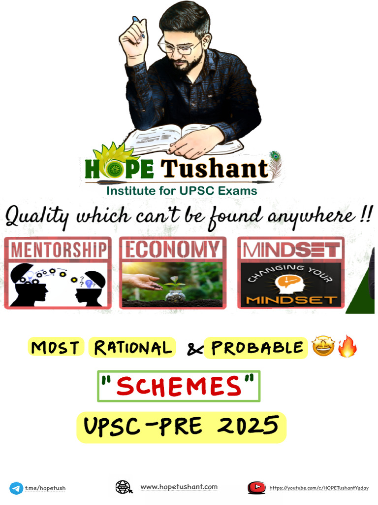 Key Schemes for UPSC Prelims 2025 | PDF | Government Of India