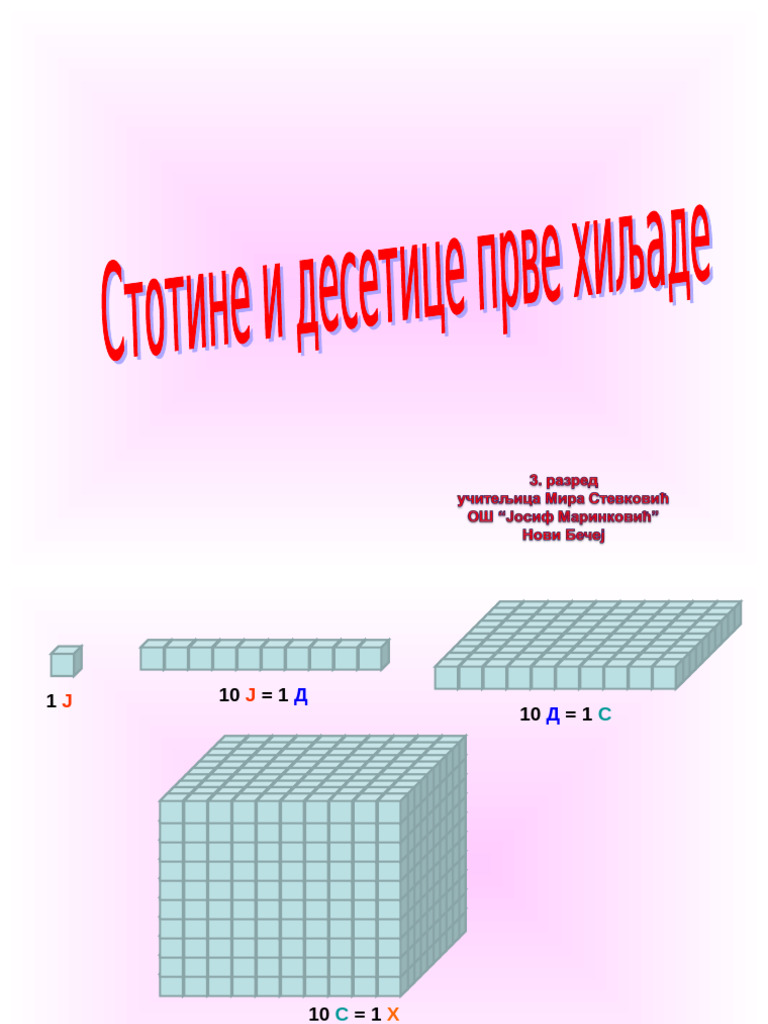 Stotine I Desetice Prve Hiljade1 | PDF