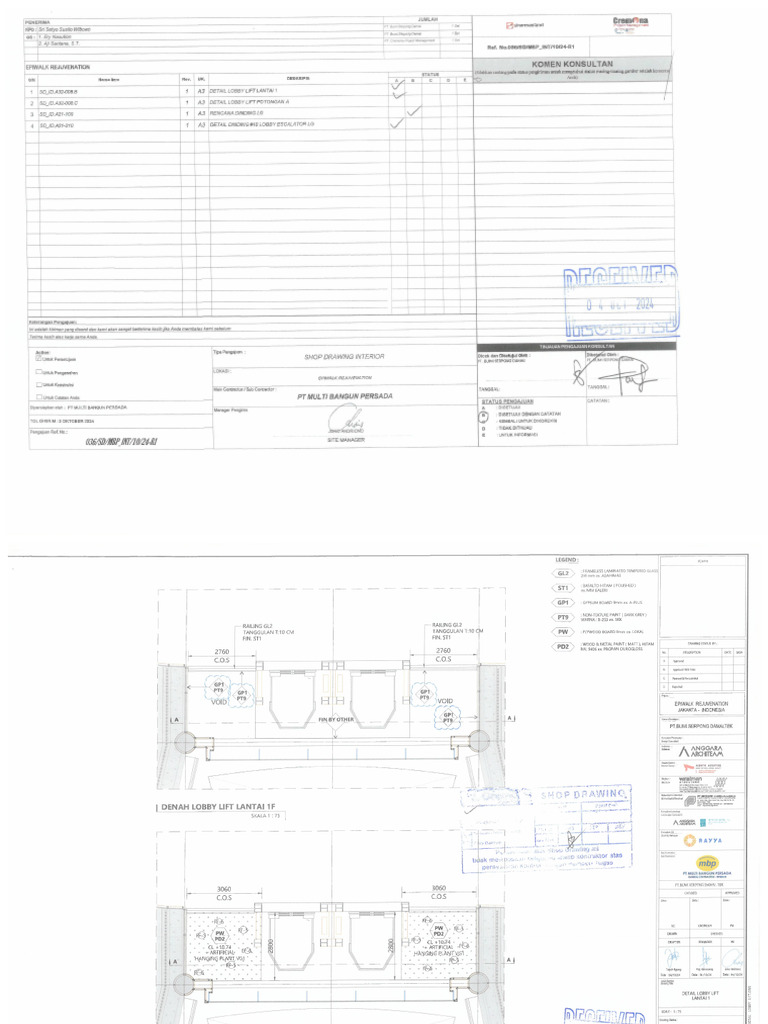 036-R1. Detail Lobby Lift 1F | PDF