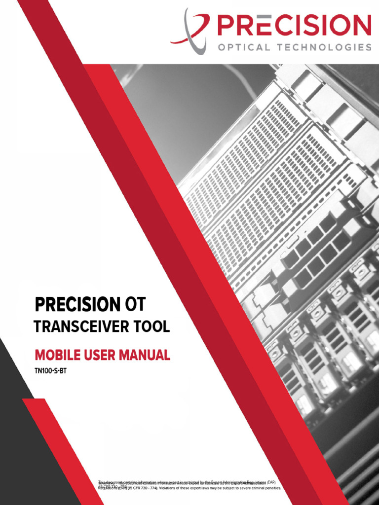 Precision OT Transceiver Tool Manual | PDF | Mobile App | Google Play
