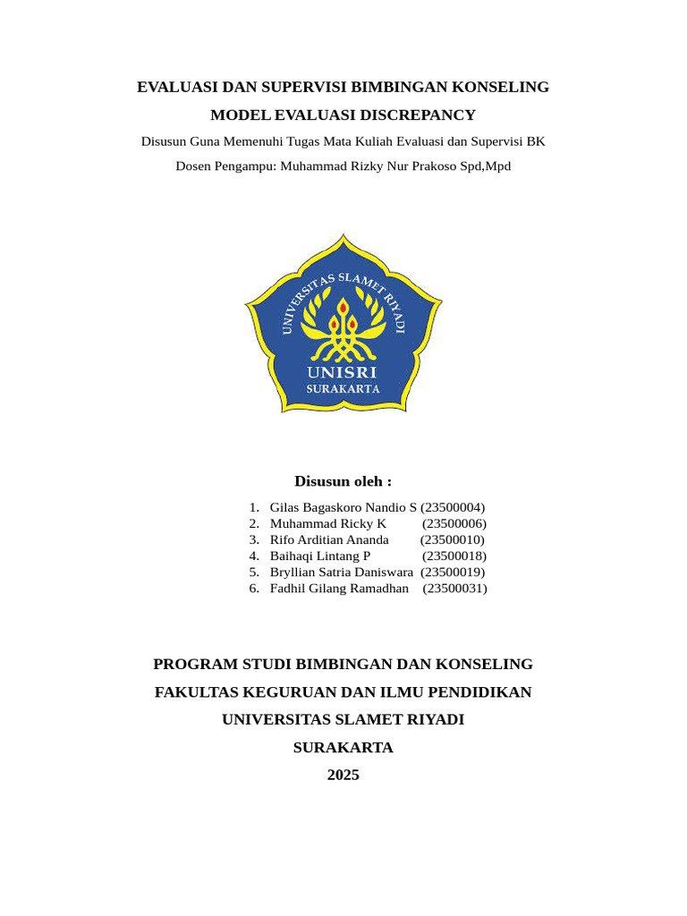 Evaluasi Model Discrepancy dalam BK | PDF
