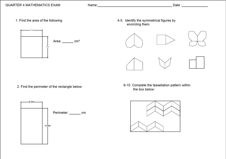 Q4 Math Test - JJ | PDF