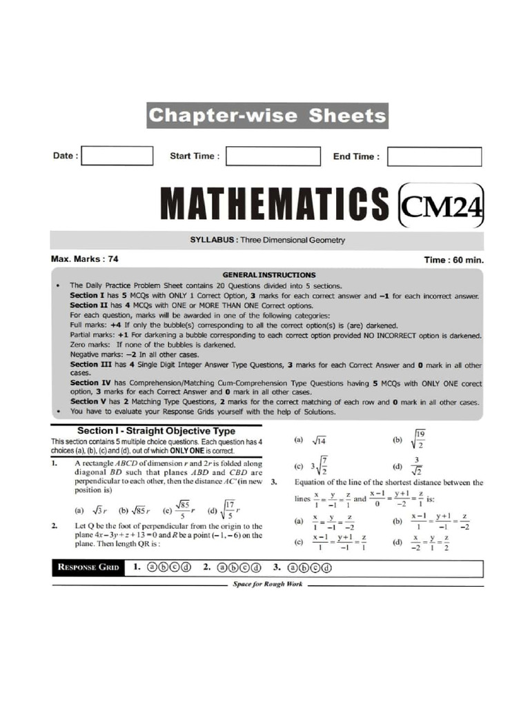3D Sheet 1 | PDF