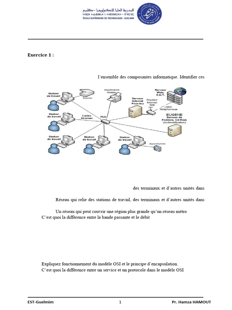 Initiation aux Réseaux Informatiques | PDF | Débit binaire | Réseau ...
