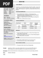 Mba Resume