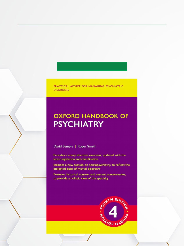 Oxford Handbook of Psychiatry Download | PDF | Mental Disorder | Psychiatry