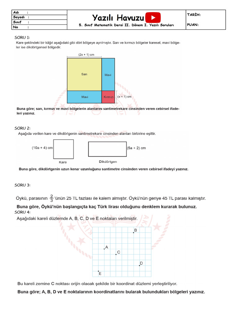 8 - Sinif - Matematik - Yavuz - Ersin - 2d1y - Dosya - Acik - Uclu 2 | PDF