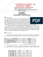 UNIVERSITAS DARWAN ALI FAKULTAS TEKNIK PROGRAM STUDI S-1 TEKNIK SIPIL Ijin Penyelenggaraan (SK KEMENDIKNAS No.5586/D/T/K-XI/2011