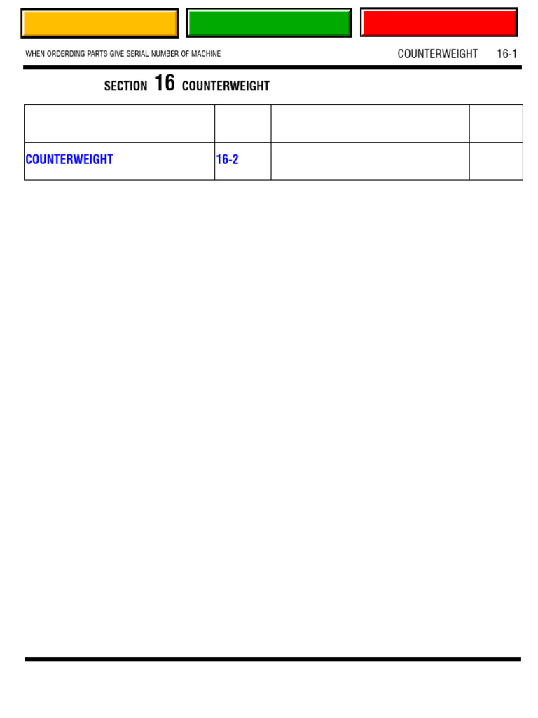 16 Counterweight | PDF