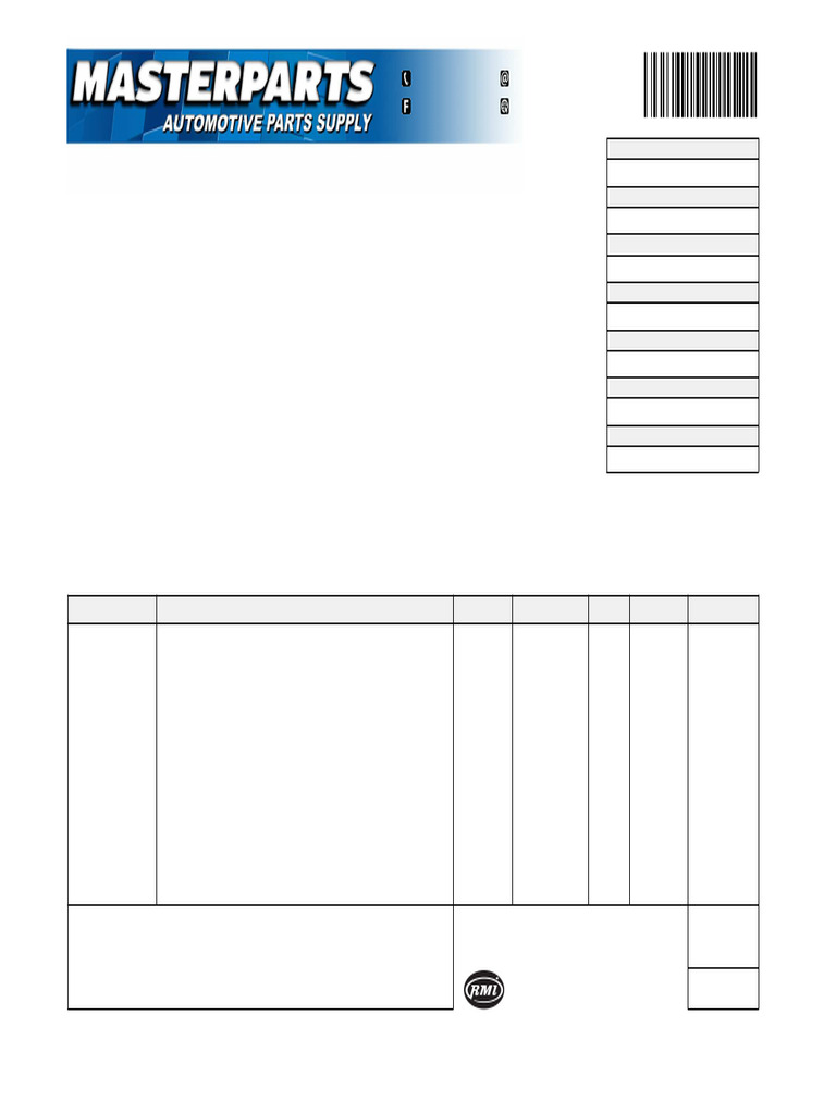 Masterparts - Quote - WH384029Q | PDF