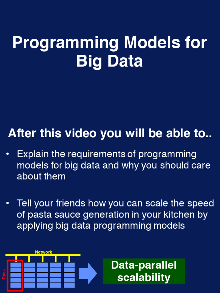 Big Data Programming Models Explained | PDF | Map Reduce | Big Data