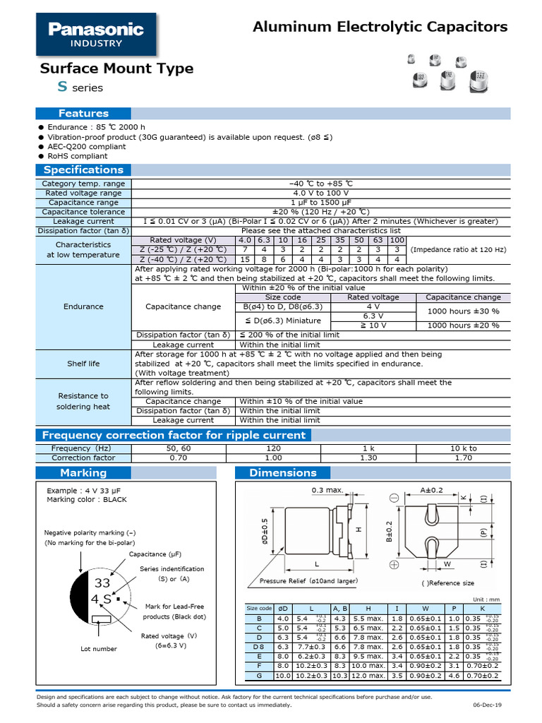 Aluminum Electrolytic Capacitors Overview | PDF | Capacitor ...