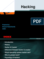 Hacking: Prepared By: Divyesh Patel (10ec45) 4thec