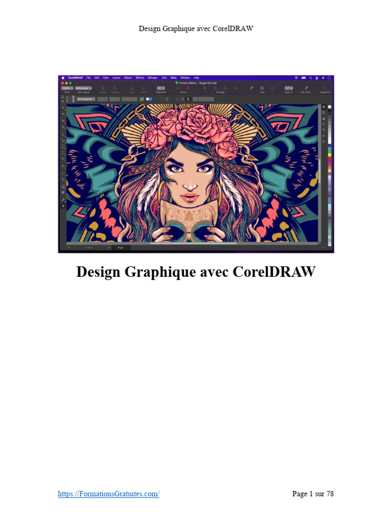 Introduction à CorelDRAW et Design Graphique | PDF | Fichier ...