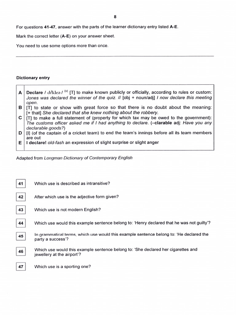 TKT Module 2 Exam - 7 | PDF