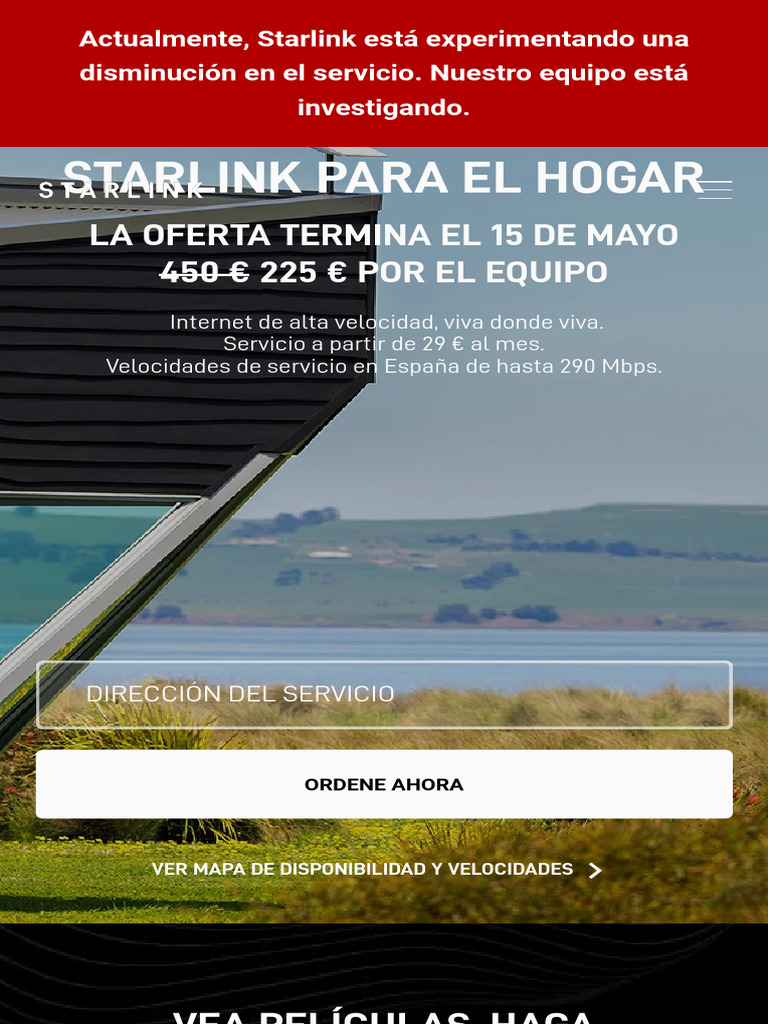 Disminución de servicio en Starlink | PDF