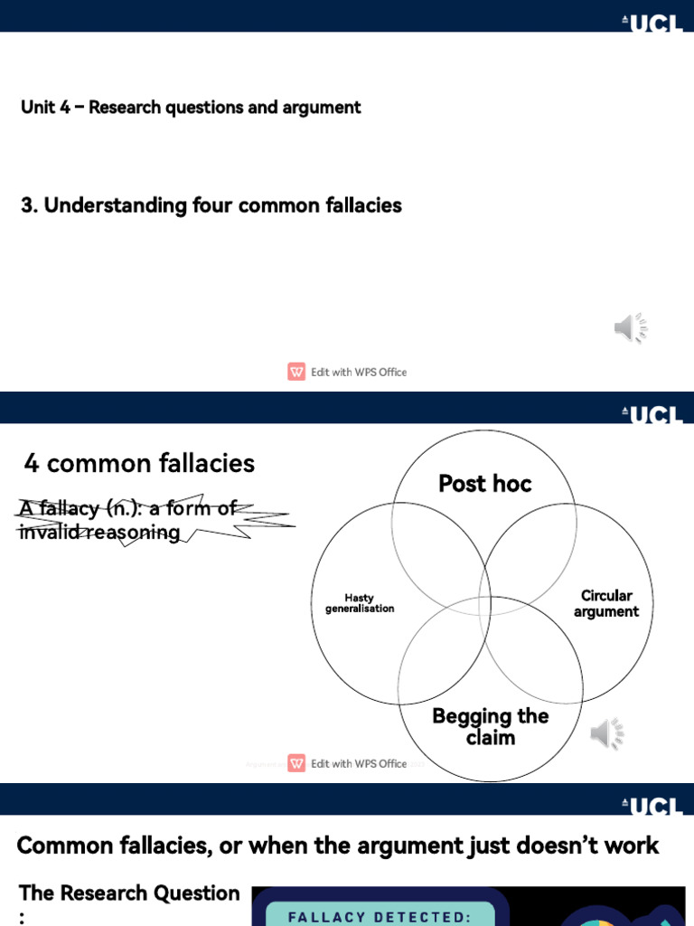 Unit 4 - Four - Fallacies | PDF