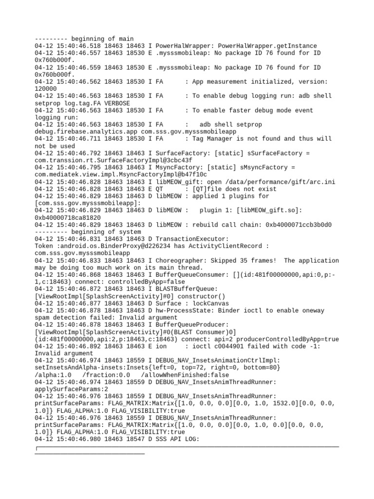 Mobile App Debugging Log Analysis | PDF | Operating System Families ...