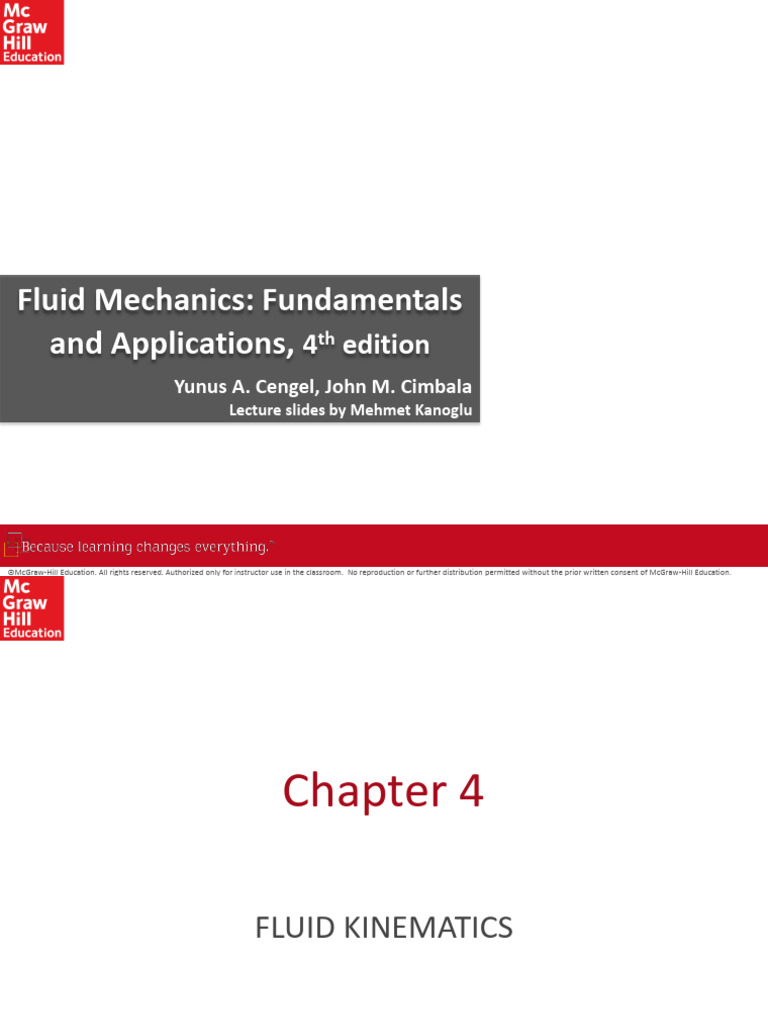 FM 4e Chap04 Lecture | PDF | Continuum Mechanics | Euclidean Vector